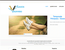 Tablet Screenshot of calzadosvaldivieso.com